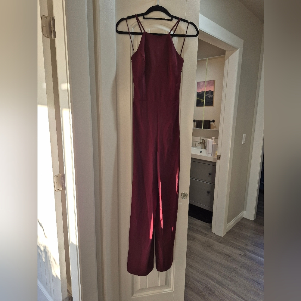 Dynamite Deep Red Jumpsuit
